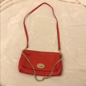 Red coach crossbody purse